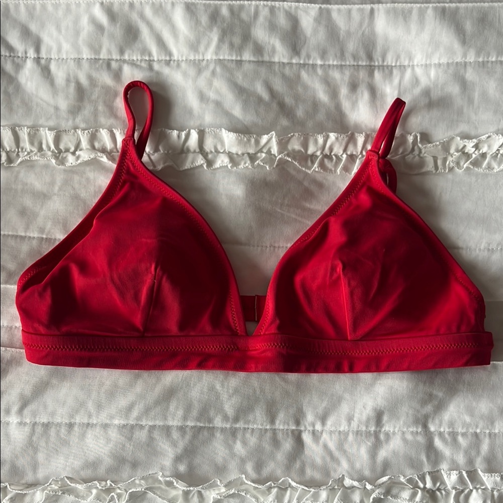 J. Crew Red Bikini Top